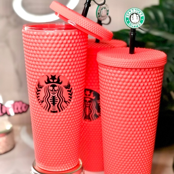 Custom 24oz Coral Matte Spooky Tumbler 🪸 - Picture 4 of 6